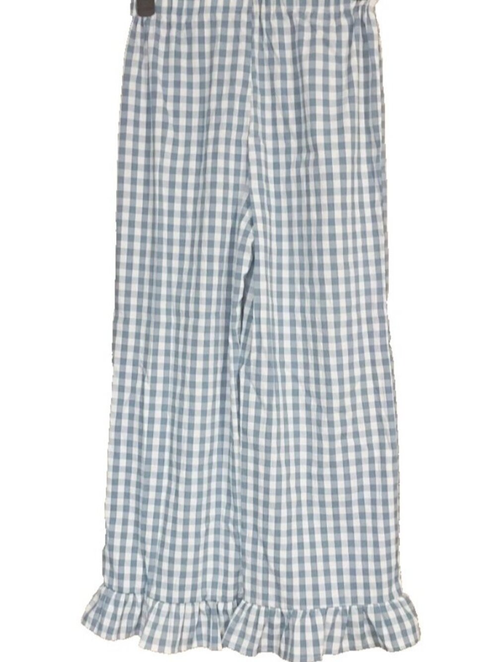 Shein Gingham Print Wide Leg Pants Size M